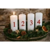 Kép 2/3 - Emocio adventi gyertya szett piros számokkal