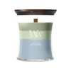 Kép 1/2 - WoodWick® Verdant Woods trilogy közepes üveggyertya 275g