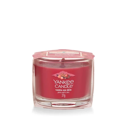 Yankee Candle® santa on skis kis üveggyertya 37g