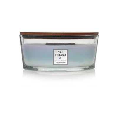 WoodWick® Calming Retreat  Trilogy hajógyertya