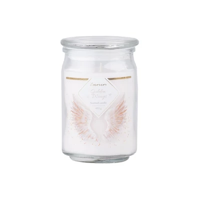 Emocio Golden Wings nagy üveggyertya 453g