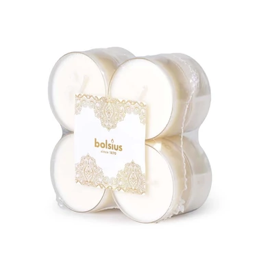 Bolsius Maxi Teamécses 8 db Arany Csipke Vanilla