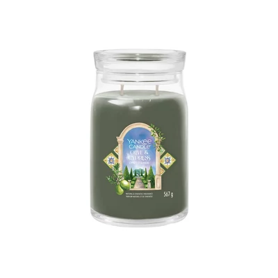 Yankee Candle® OLIVE & CYPRESS SIGNATURE NAGY  üveggyertya 567g
