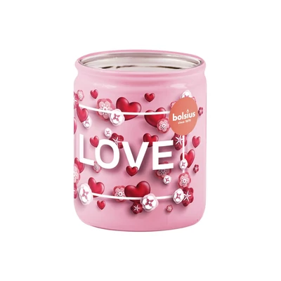 Bolsius Love Hearts Vanília illatú gyertya