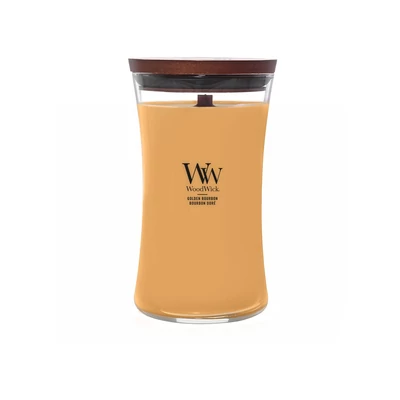 WoodWick® Golden Bourbon nagy üveggyertya 610g