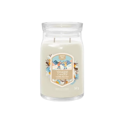 Yankee Candle® VANILLA FLURRIES nagy üveggyertya 567g