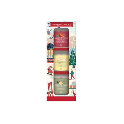 Yankee Candle® Holiday Party 3 db-os kis üveggyertya ajándékszett
