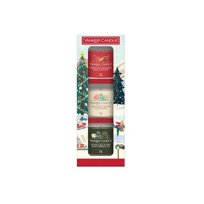 Yankee Candle® Christmas Classics 3 db-os kis üveggyertya ajándékszett