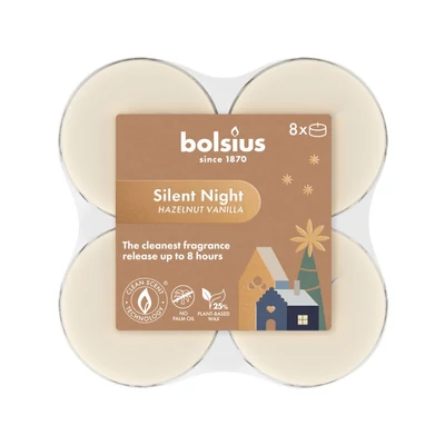 Bolsius Maxi Teamécses 8 db  Silent Night