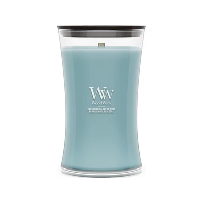 WoodWick® Cedarwood & Ocean Moss nagy üveggyertya 610g