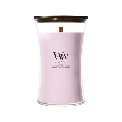 WoodWick® Cherry Blossom & Vanilla nagy üveggyertya 610g