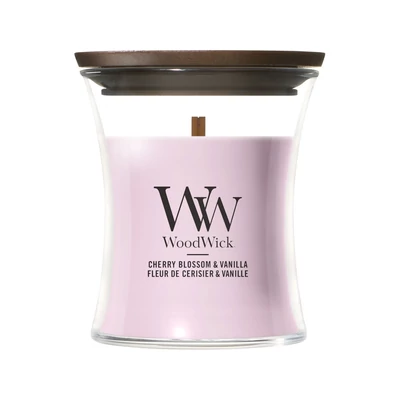 WoodWick® Cherry Blossom & Vanilla  kis üveggyertya 85g