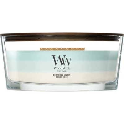 WoodWick® Driftwood Shores  trilogy hajógyertya 453g