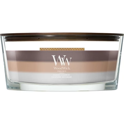 WoodWick® Radiant Cashmere trilogy hajógyertya 453g