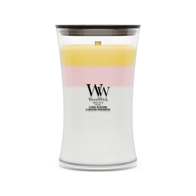 WoodWick® Floral Blossoms trilogy nagy üveggyertya 610g