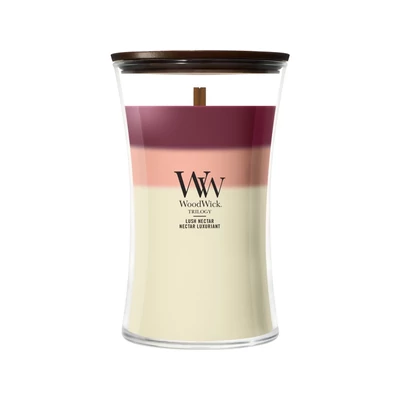 WoodWick®  Lush Nectar trilogy nagy üveggyertya 610g