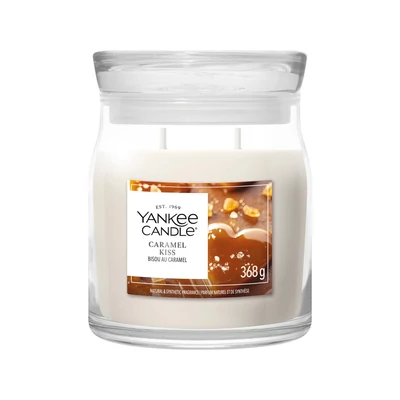 Yankee Candle® CARAMEL KISS közepes üveggyertya 368g