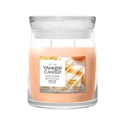 Yankee Candle® TANGERINE & VANILLA közepes üveggyertya 368g