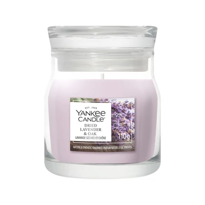Yankee Candle® DRIED LAVENDER & OAK kis üveggyertya 110g