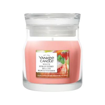 Yankee Candle® WHITE STRAWBERRY BELLINI kis üveggyertya 110g