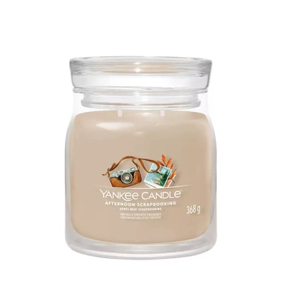 Yankee Candle® AFTERNOON SCRAPBOOKING KÖZEPES ÜVEGGYERTYA  368g