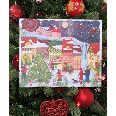 AURORA CANDLE KARÁCSONYI DÍSZDOBOZ - kék