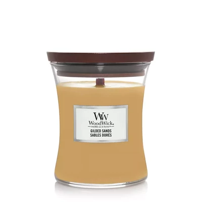 WOODWICK® GILDED SANDS KÖZEPES ÜVEGGYERTYA 275g