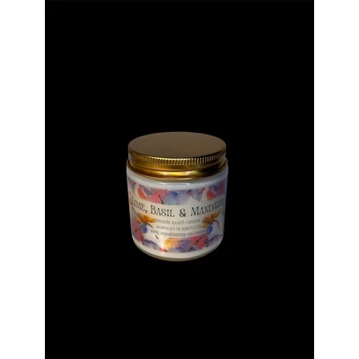LIZen Candle Lime, Basil & Mandarin - Kézműves szójagyertya (100g)