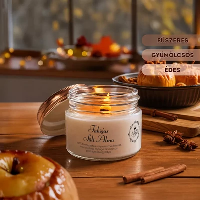 Aurora Candle Fahéjas Sült Alma Vintage illatgyertya 140g