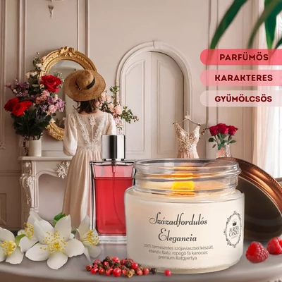 Aurora Candle Századfordulós Elegancia vintage illatgyertya 140g
