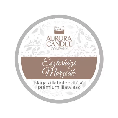 Aurora Candle Eszterházy Morzsák mini illatviasz