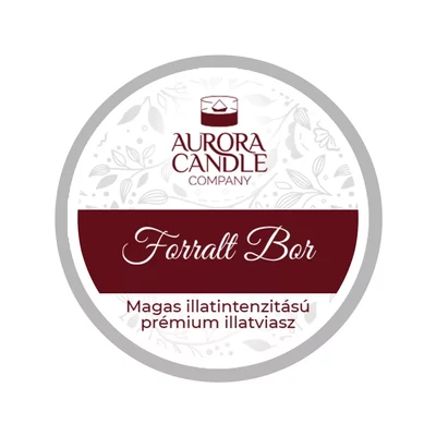 Aurora Candle Forralt Bor mini illatviasz