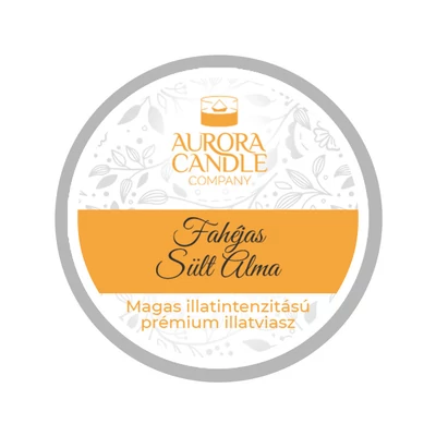 Aurora Candle Fahéjas sült alma mini illatviasz