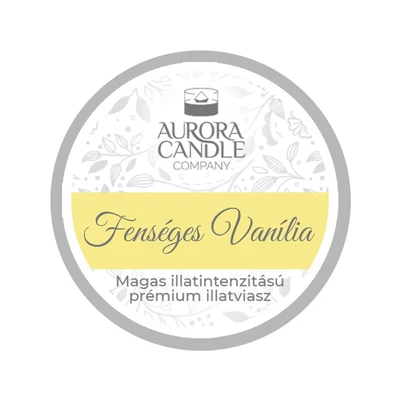 Aurora Candle Fenséges Vanília mini illatviasz