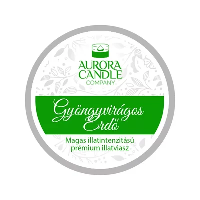 Aurora Candle gyöngyvirágos erdő mini illatviasz