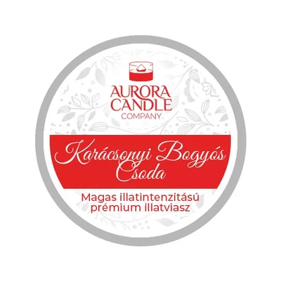 Aurora Candle Karácsonyi Bogyós Csoda mini illatviasz