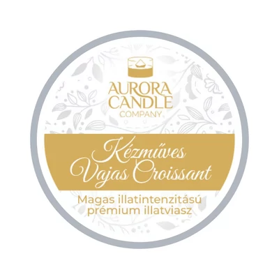 Aurora Candle Kézműves Vajas Croissant mini illatviasz