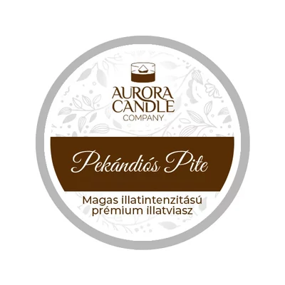 Aurora Candle Pekándiós pite  mini illatviasz