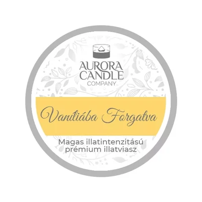 Aurora Candle Vaníliába Forgatva mini illatviasz