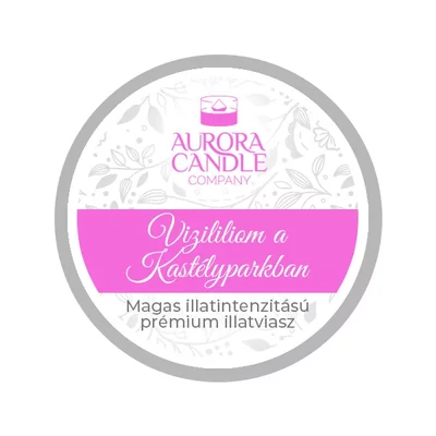 Aurora Candle  Vízililiom a Kastélyparkban mini illatviasz