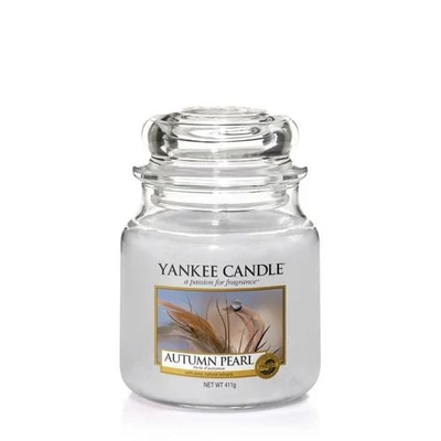 Yankee Candle® Autumn Pearl közepes üveggyertya
