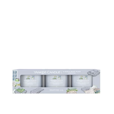Yankee Candle® A calm & quiet place kis üveggyertya szett 3x37g