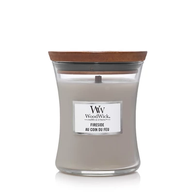 WoodWick® Fireside közepes üveggyertya