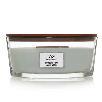 WoodWick® Lavender &amp; Cedar hajógyertya