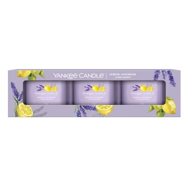 Yankee Candle® Lemon Lavender kis üveggyertya szett 3x37g