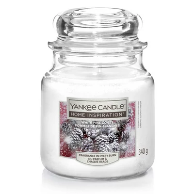 Yankee Candle® White Pine Cons közepes üveggyertya 368g
