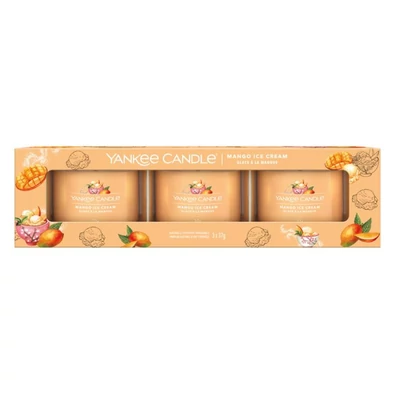 Yankee Candle® Mango Ice Cream kis üveggyertya szett 3x37g