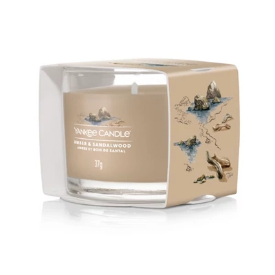 Yankee Candle® Amber & Sandalwood kis üveggyertya 37g