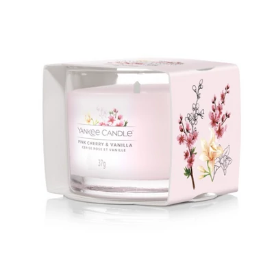 Yankee Candle® Pink Cherry & Vanilla kis üveggyertya 37g