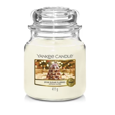 Yankee Candle® Spun Sugar Flurries közepes üveggyertya 411g
